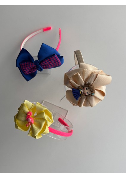 Renkli ve Sevimli Çocuk Saç Taçları 3'lü Set – Şık Tasarımlar modelleri