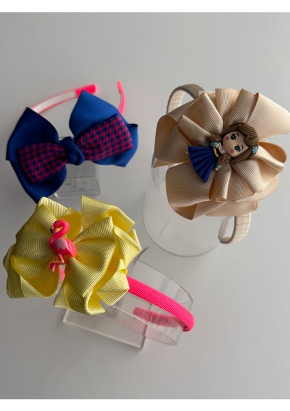 Renkli ve Sevimli Çocuk Saç Taçları 3'lü Set – Şık Tasarımlar