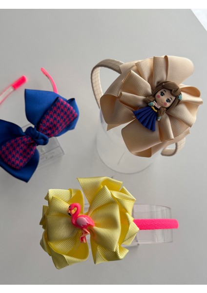 Renkli ve Sevimli Çocuk Saç Taçları 3'lü Set – Şık Tasarımlar