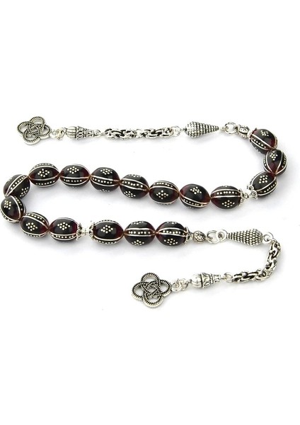 Beyzi Kesim Karpuz Baklava Işleme Oltu Taşı ve Galalith Zaza Tespih fiyatları