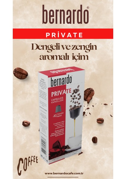 Private 10'lu Kapsül Kahve – Nespresso® Uyumlu Özel Harman fiyatları