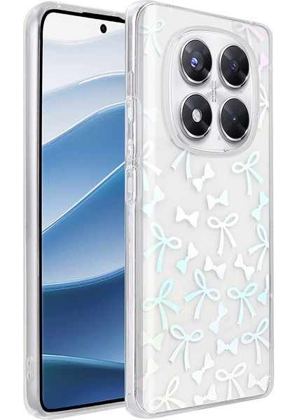 Xiaomi Redmi Note 14 Pro 4g Uyumlu Kılıf Şeffaf Folk Sert Kapak Figürlü Fiyonk modelleri