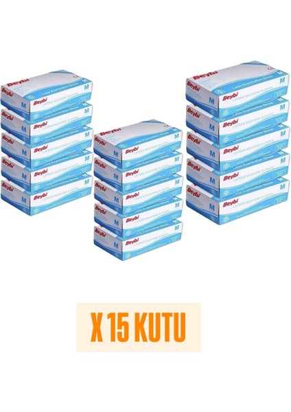 15 Kutu Pudrasız Mavi Nitril Muayene Eldiveni- Medium Beden fiyatları