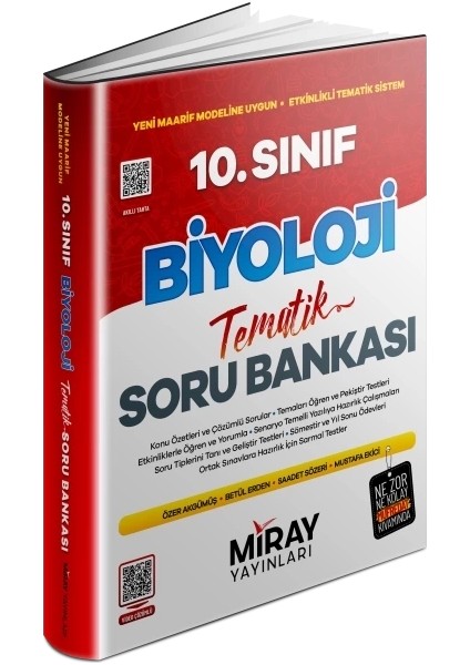 Miray 10.sınıf Biyoloji Konu Özetli Tematik Soru Bankası
