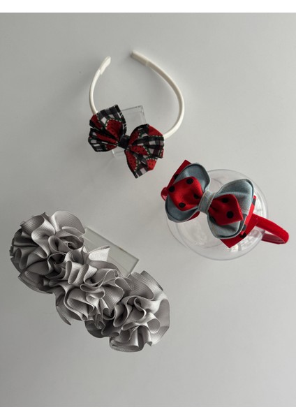 Renkli ve Sevimli Çocuk Saç Taçları 3'lü Set – Şık Tasarımlar