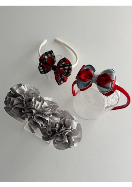 Renkli ve Sevimli Çocuk Saç Taçları 3'lü Set – Şık Tasarımlar