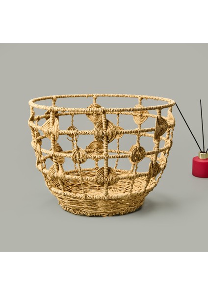 Sun Madness Örgü Dekoratif Sepet - Bej - 35X25 cm fiyatları