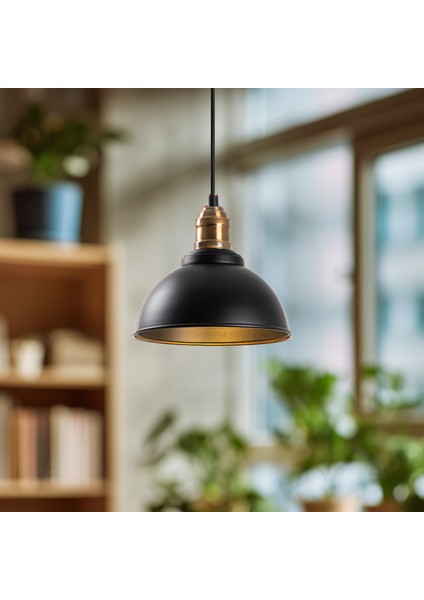 Aurora Tekli Sarkıt Aydınlatma Metal Sıvama, Ev, Ofis, Cafe, Restoran Avizeleri, E27 Duy