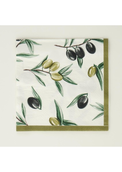 Olive 100'LÜ Kağıt Peçete (33X33 Cm)