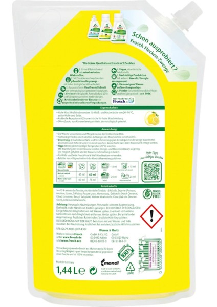 Voll‑waschmittel Citrus 1,8 L – Beyazlar Için Yüksek Yıkama Gücü, Limon Ferahlığı 24 Yıkama fiyatları