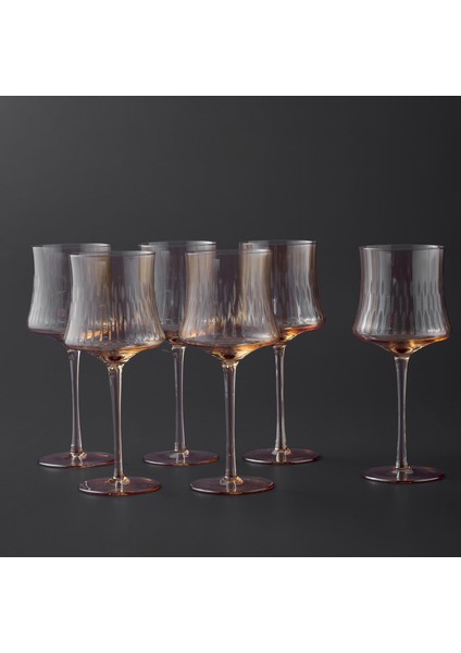 Sandy Amber 6'lı Kadeh Takımı