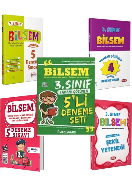 3. Sınıf Bilsem Deneme Sınav Seti / Şekil Yeteneği indirimleri