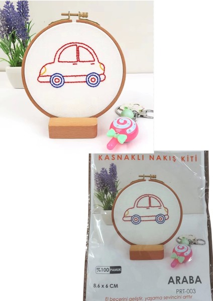 Nakış Kitleri Kasnaklı 8.6 x 6 cm Araba