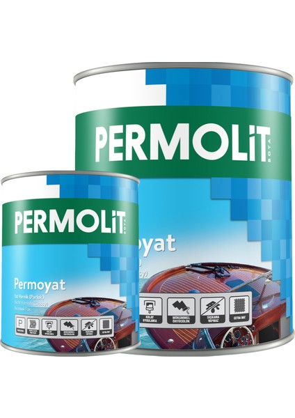 Permoyat Parlak Yat Verniği Şeffaf 0,75L - 2,5l | Tüm Ahşap Yüzeylere Uygun, Yüksek Parlaklık ve Uzun Ömürlü Koruma, Uv Korumalı, Hava Koşullarına Dayanıklı fiyatları