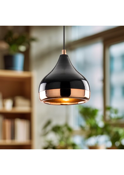 Luminoso Tekli Sarkıt Aydınlatma Metal Gövde Bakır Kaplama, Ev, Ofis, Cafe, Restoran Avizeleri, E27 Duy fırsatları