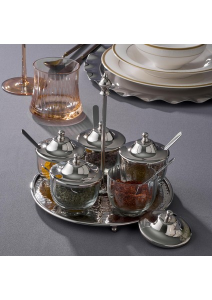 Alula Standlı 5'li Baharat Seti 21X21X19,5 cm 500.01.23.0003 fiyatları