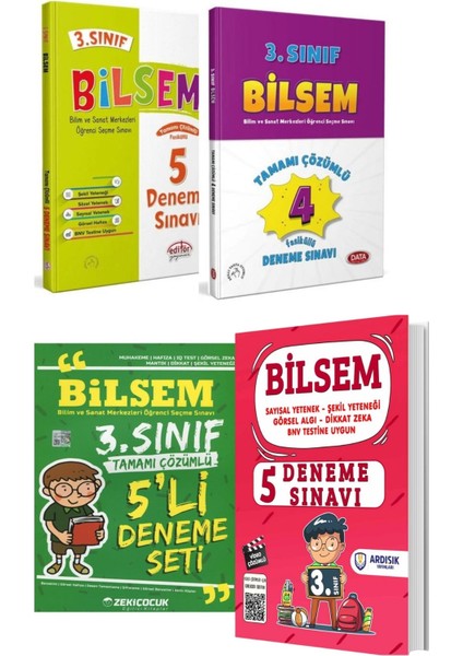 3. Sınıf Bilsem Deneme Sınav Seti 4 Kitap