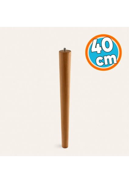 Ahşap Silindir Ayağı Kahverengi Boya Bohem Tarz Mobilya Masa Mobilya Aksesuar Ayak Dekoratif 40 cm
