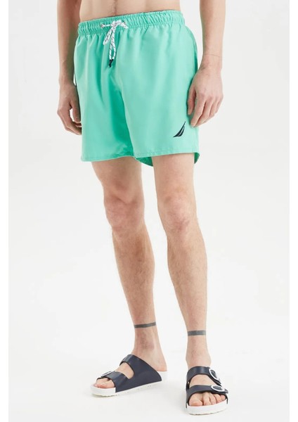 Erkek Standrat Fit Şort Mayo Turkuaz