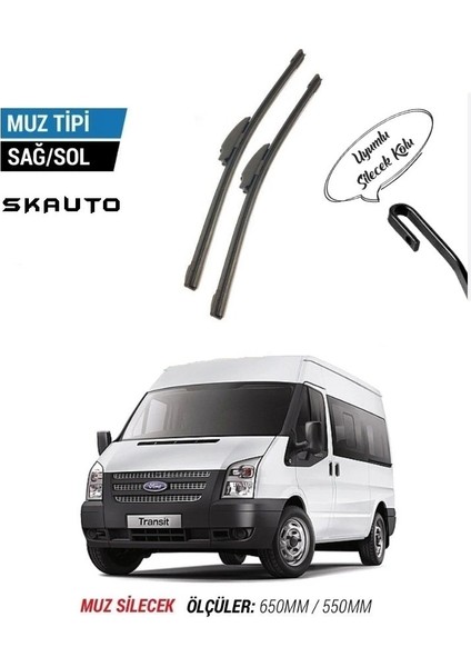 Ford Transit Ön Cam Muz Silecek Takımı (2000-2012)