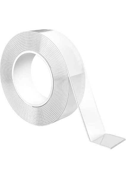 Çift Taraflı Şeffaf Bant - Halı Bandı - 30 mm x 3 Metre - 1 Adet