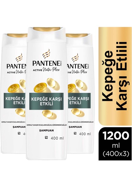 Kepek Kaşıtı Şampuan 3x400 ml