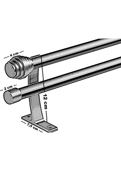 Alüminyum Siyah Iki Kanallı Rustik fiyatları
