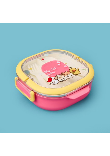 Figürlü Yemek Kabı - Kırmızı - 700 ml