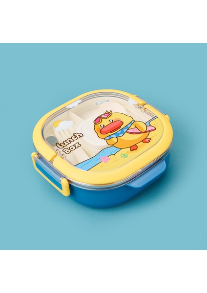 Figürlü Yemek Kabı - Mavi / Sarı - 700 ml