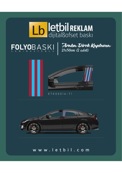 Araba Etiketleri, Tuning Kaplama, Direk Folyosu - Ts fırsatları