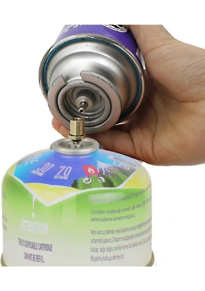Çakmak Gazından Kamp Gazı Propan Dolum Aparatı Açık Kamp Ocakları Için Mini Kartuş Dolum Adaptörü fiyatları