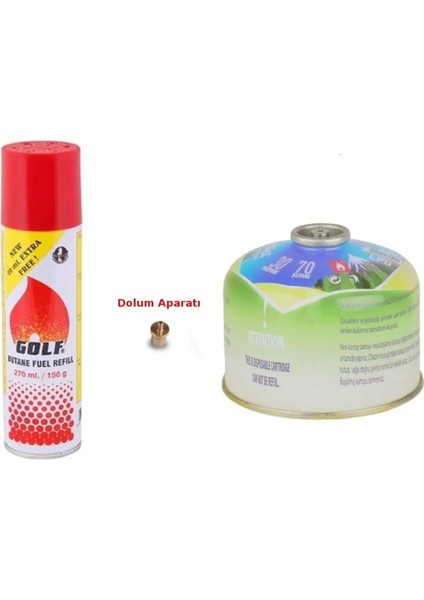 Çakmak Gazından Kamp Gazı Propan Dolum Aparatı Açık Kamp Ocakları Için Mini Kartuş Dolum Adaptörü fırsatları