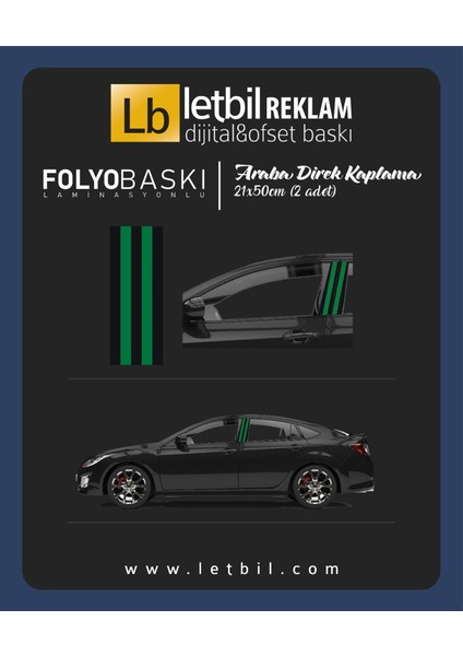 Araba Etiketleri, Tuning Kaplama, Direk Folyosu - Sakarya Spor