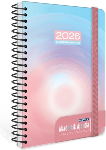 2025 EYLÜL-2026 Aralık Spiralli Akademik Ajanda 17X24 cm Model-4
