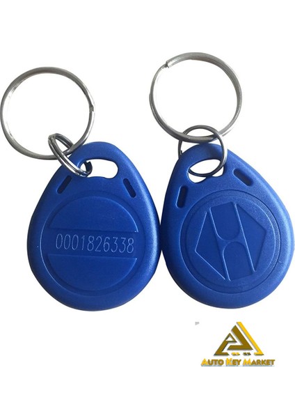 Auto Key Market Manyetik Anahtarlık - 20 Adet Rfid Keyfob Göstergeç Anahtarlık 125 Khz Proximity fiyatları