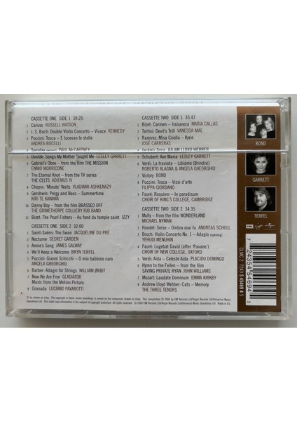 The Classical Album 2001 Pavarotti, Boceli, Kennedy, Vanesa-Mae, Russel (Orjnal Dönem Çift Kaset) fiyatları