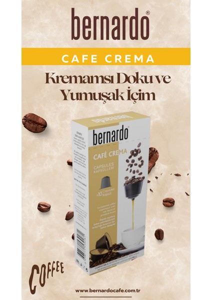 Café Crema 10'lu Kapsül Kahve – Nespresso® Uyumlu Kremalı ve Yumuşak Kahve fiyatları