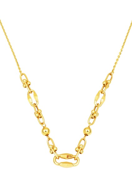 Tiffany Zincirli 14 Ayar Altın Kolye