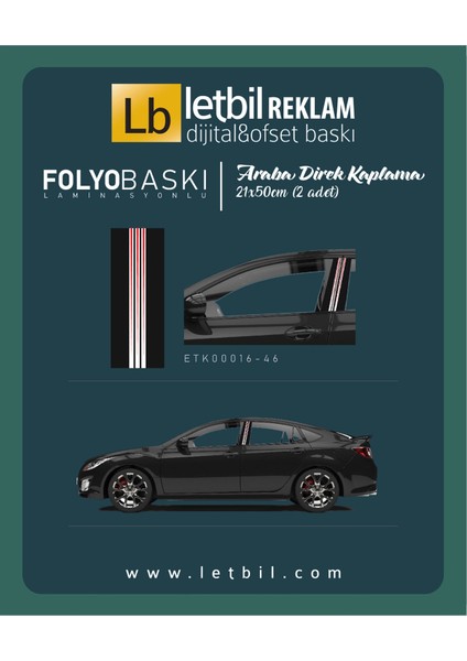 Araba Etiketleri, Tuning Kaplama, Direk Folyosu - Bjk