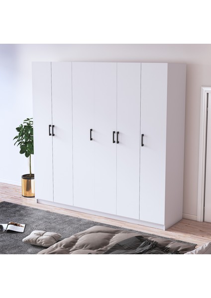 6 Kapaklı Gardrop 180CM G-06 fiyatları