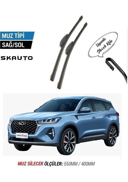 Chery Tiggo 7 Pro Ön Cam Muz Silecek Takımı (2023-2025)