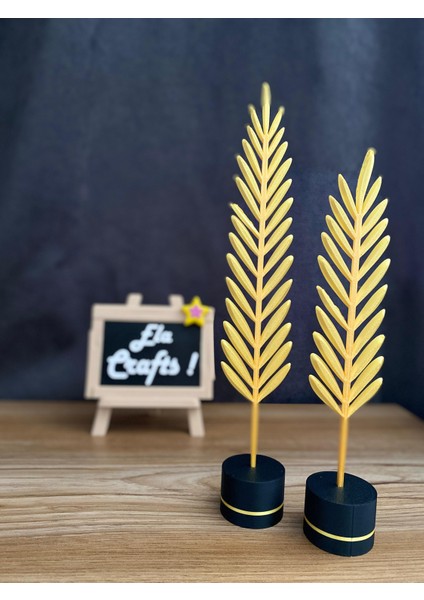 Tüy Şeklinde Ikili 3D Masa ve Ev Dekoru – Şık Modern Tasarım