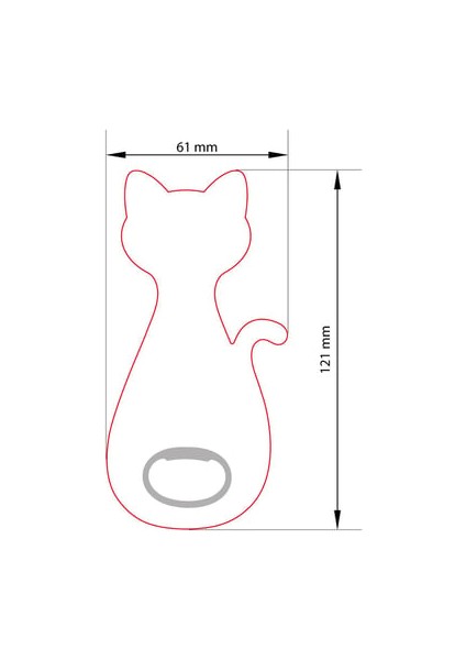 Kedi Magnet Açacak VGKDI 100 ADET
