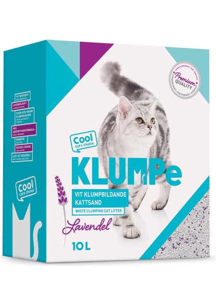 10L Beyaz Lavanta Kokulu Topaklaşan Kedi Kumu