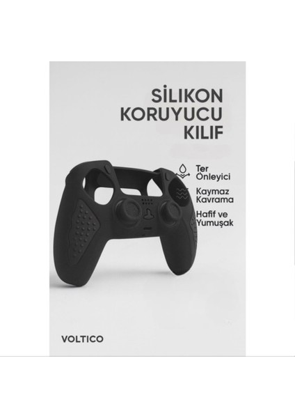 Playstation 5 Uyumlu Silikon Koruyucu Kılıf – Kaymaz Tasarım