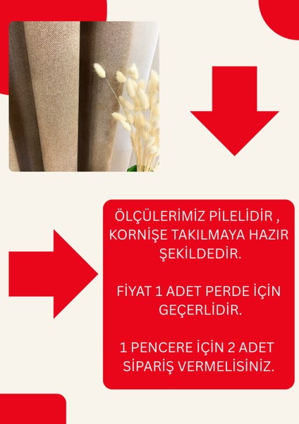 Füme Gri Renk Keten Görünümlü 1/3 Sık Pile Fon Perde