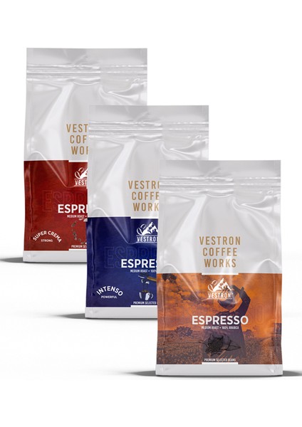 Espresso Home Barista Blend Avantaj Paketi 3X500GR Çekirdek Kahve %100 Arabica Medium Roast