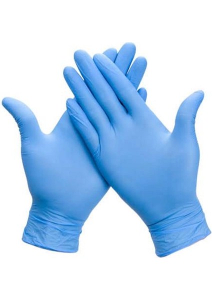 15 Kutu Pudrasız Mavi Nitril Muayene Eldiveni- Large Beden fırsatları