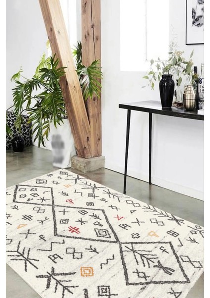Dijital Kaymaz Yıkanabilir Etnik Salon Halısı Mutfak Halısı Koridor Halısı Halı-Yolluk D4100 fiyatları