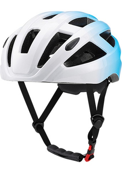 Yetişkin Bisiklet Kaskı, Yaz Hafif Mikro Kabuk, Erkekler ve Kadınlar, Uygunluk Ayarı Önerilen Uyum 55-61CM Bisiklet Için Beyaz-Mavi (Yurt Dışından)